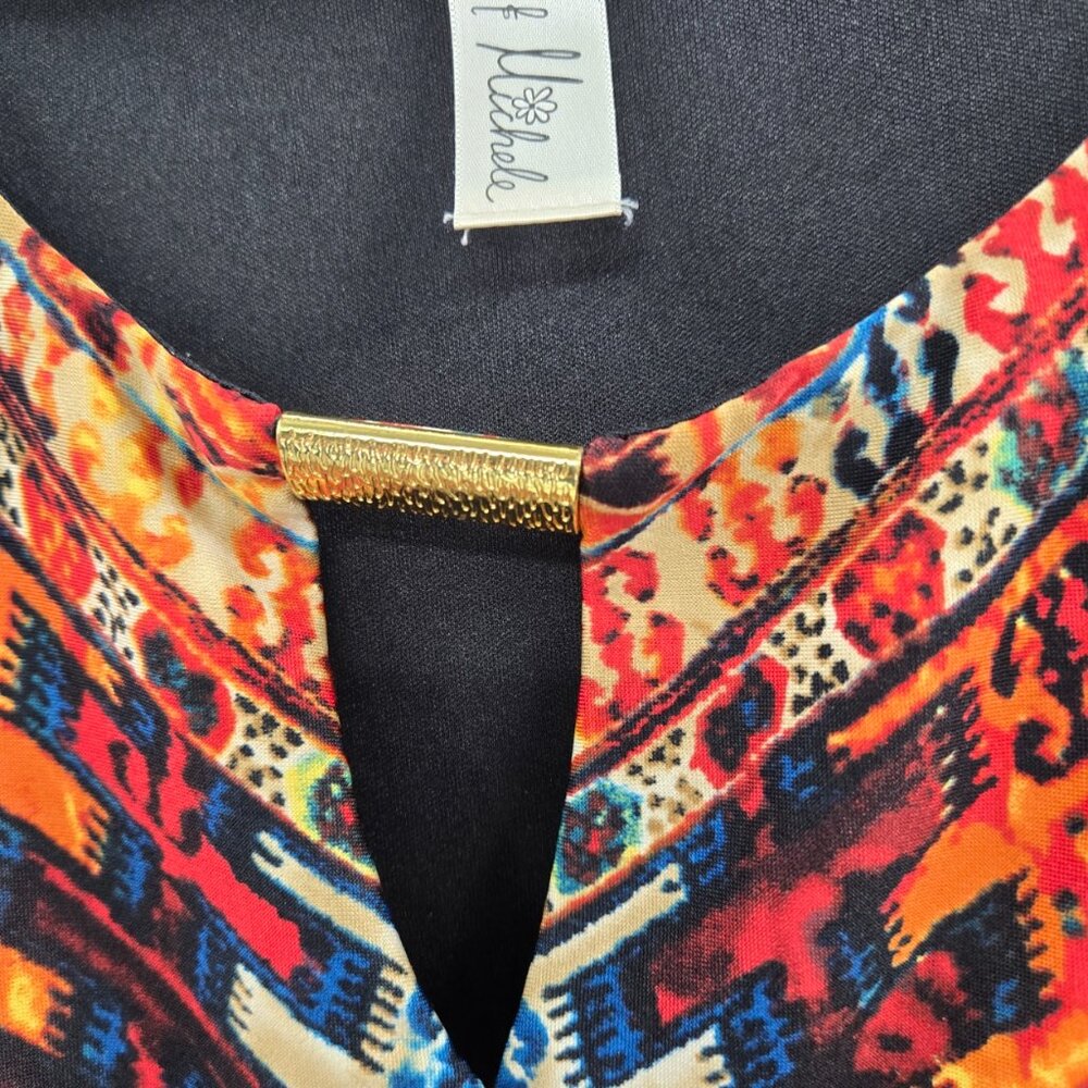 Emma & Michele Bohemian Sleeveless Maxi Dress 2x - Picture 7 of 10